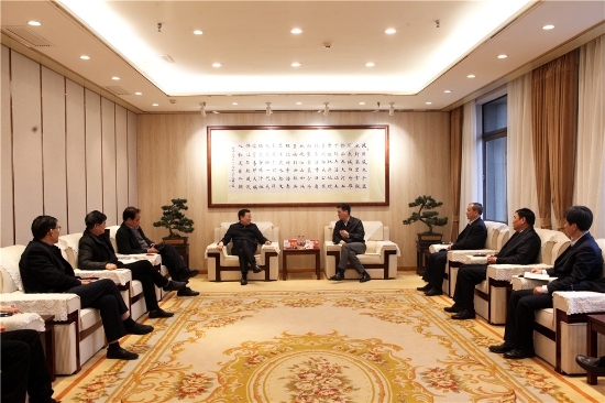 孙圣杰会见中铁物资集团党委书记,董事长王辉